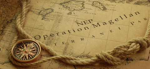 Vintage Magellan map reduced